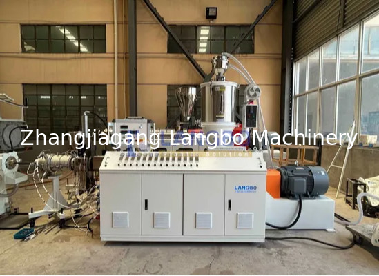 کیفیت  Natural Gas Pe Pipe Production Line , Single Screw Extruder Hdpe Pipe Machine کارخانه