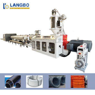 کیفیت  Natural Gas Pe Pipe Production Line , Single Screw Extruder Hdpe Pipe Machine کارخانه