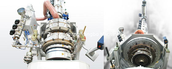 PE قطر بزرگ لوله دیواری حفره ای دوقلو تک پیچ Extruder Extrusion ماشین تولید خط تولید پلاستیک