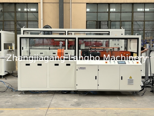 خط اکستروژن لوله PVC با ظرفیت 400 کیلوگرم / ساعت 20 - 63 میلی متر