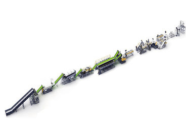 PET PET Recycling Line 500KG / H ظرفیت تولید 105KW قدرت نصب
