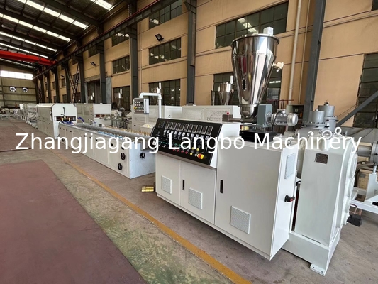 دستگاه اکسترودر دو اسکرو خط تولید پروفیل PVC 55/110 22KW