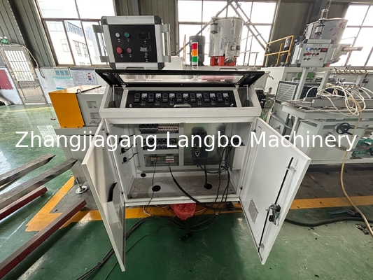 22kw Pvc Baseboard Profile Extrusion Line Twin Screw 8 متر طول دارد