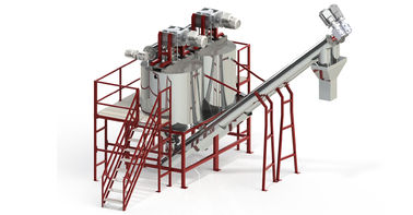 1000KG / H ظرفیت PET بازیافت خط با مخازن داغ شستشو خودکار عملیات