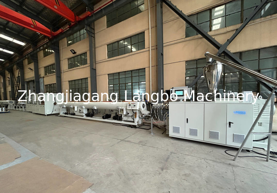 خط اکستروژن لوله های زیرزمینی دو پیچ PVC / خط تولید