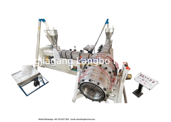 800-1200mm سه لایه قطر بزرگ دستگاه ساخت لوله های PVC خط تولید اکستروژن لوله های فاضلاب پلاستیکی