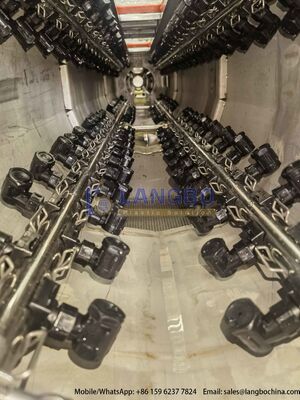 50-200mm PVC-U لوله اکستروژن خط با 80/156 55kw گیره باکس یکپارچه و موتور زیمنس