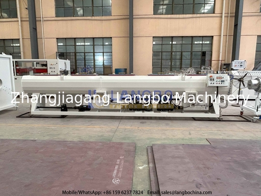 50-200mm PVC-U لوله اکستروژن خط با 80/156 55kw گیره باکس یکپارچه و موتور زیمنس