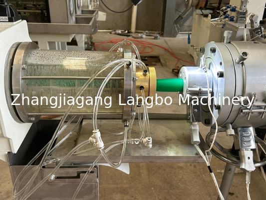 PE HDPE LDPE PPR یک پیچ پلاستیک اکسترویدر لوله اکستروژن لوله اکستروژن