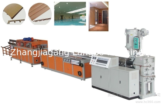 چوب پلاستیک PVC WPC درب فریم خط تولید تراشه برش و 400kg/h ظرفیت خروجی