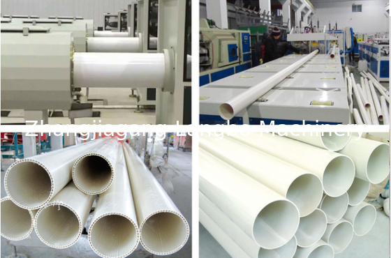 75-250 ماشین ساخت لوله های پلاستیکی لوله های پی وی سی لاین اکستروز Sjz-65/132