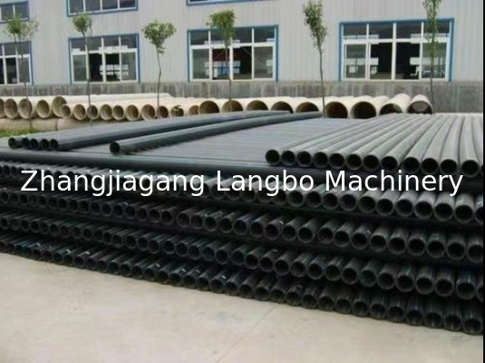دستگاه لوله HDPE لوله PE خط اکستروژن پلاستیکی با کنترل صفحه لمس PLC