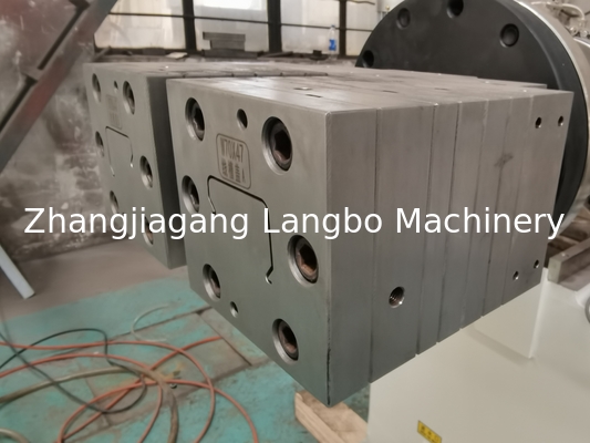پلاستیک دو پیچ دو طرفه Extruder U PVC پنجره درب دیوار سقف پانل کابل سیم Trunking پروفایل تولید Extrusion ماشین ساخت پلاستیک