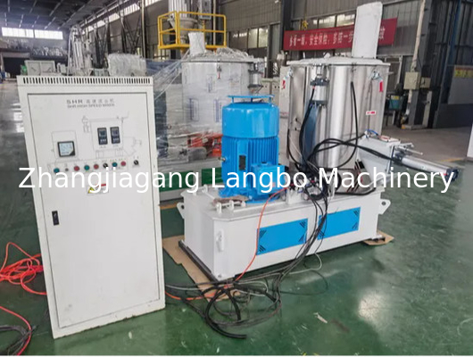 مخلوط کننده پلاستیکی کاملا اتوماتیک و با سرعت بالا برای خنک کردن و گرم کردن PVC با فن آوری بالا مخلوط کننده خنک کننده گرمایش PVC با پلتفرم ثابت