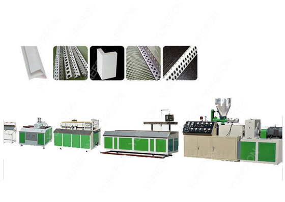 پروفایل پلاستیکی U PVC PP PE لبه گوشه گره / باند چرخش L زاویه کابل سیم الکتریکی Extrusion / تولید خط ماشین