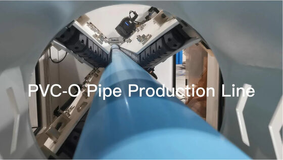 ماشین اکسترودر لوله پلاستیکی PVC مجهز به موتور سیمنز و اینورتر ABB