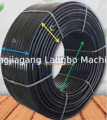 دستگاه جمع‌کننده لوله پلاستیکی PE با دیسک دوتایی تمام اتوماتیک برای فرآوری لوله HDPE در سایز 20 میلی‌متر