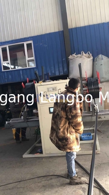 16-160MM PE HDPE لوله Winder پلاستیکی نرم لوله Coiler ماشین با ایستگاه دوگانه واحد و سرعت پیچ 0.1-10m / min