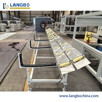 خط اکستروژن لوله های زیرزمینی دو پیچ PVC / خط تولید