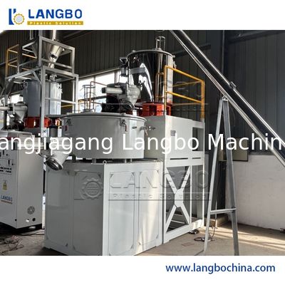 مخلوط کننده صنعتی پودر PVC با سرعت بالا با سیستم گرمایش خنک کننده برای ترکیبات PVC سخت