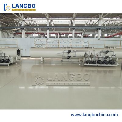 CE ISO ماشین اکستروزن لوله های PVC 80/156 اکستروزر دو پیچ مخروطی