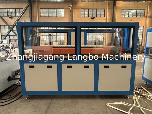 خط تولید اکسترودر پروفیل های قرنیز PVC برای اکستروژن پایه پلاستیکی دوقلو مخروطی