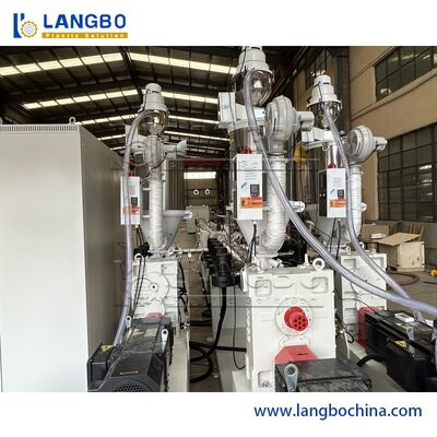 خط اکستروژن چند لایه Ppr Pipe 16mm - 63mm 180kg / H زیمنس PLC