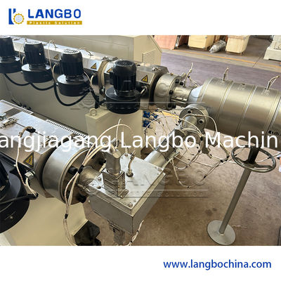 خط تولید دستگاه اکسترودر برش لوله آب پلاستیکی PPR PE HDPE اتوماتیک، دستگاه ساخت لوله پلاستیکی PPR PE