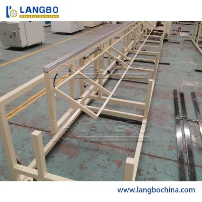 خط اکستروژن پروفیل PVC 300 میلیمتر با اکسترودر دوتایی مخروطی