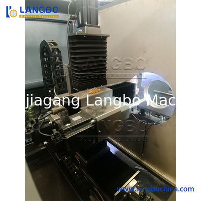 چرخ دنده لوله CNC با قطر لوله 16-630mm سیستم کنترل CNC / PLC و مرکز و تغذیه خودکار