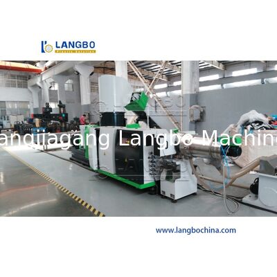 خط تولید بازیافت پلاستیک برای مواد مخلوط پالتو PP مواد PE زباله های CE سه مرحله خرد کردن شستشوی خشک کردن دستگاه گرانول