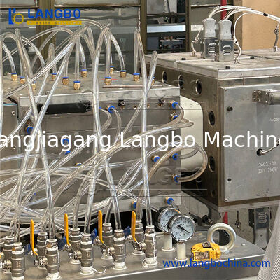 PVC PP PE ABS L شکل پروفایل پلاستیکی ساخت ماشین اکستروژن خط تولید با قالب های مختلف شکل