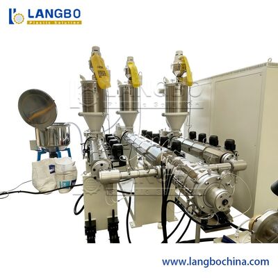 پروفایل پلاستیکی با سرعت بالا PPR لوله تخلیه آب ساخت اکستروژن یک پیچ