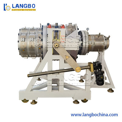 دستگاه خط تولید لوله پی وی سی پلاستیکی اکسترودر دو پیچ مخروطی