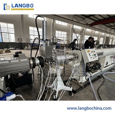 خط اکستروژن لوله PPR 3 لایه ای با ظرفیت 350 کیلوگرم در ساعت و کنترل PLC SIEMENS