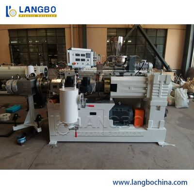 اکسترودر پیچ دو طرفه Pvc لوله آب، ماشین اکستروژن پلاستیک اتوماتیک کنترل