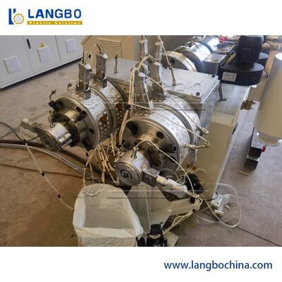 دستگاه اکسترودر پلاستیکی 630 میلی‌متری دو مارپیچ برای لوله PVC