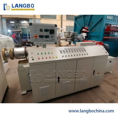 اکسترودر پیچ دو طرفه Pvc لوله آب، ماشین اکستروژن پلاستیک اتوماتیک کنترل