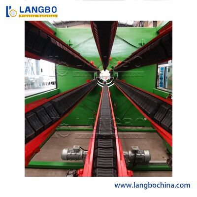 خط اکستروژن لوله های PVC. تولید با سرعت بالا اندازه های لوله های قابل تنظیم