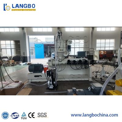 خط دستگاه اکسترودر لوله PPR، HDPE، UPVC تقویت شده 20-110 میلی‌متری، دستگاه اکسترودر پیچ لوله