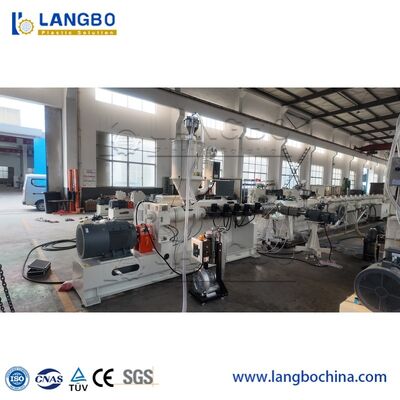 خط دستگاه اکسترودر لوله PPR، HDPE، UPVC تقویت شده 20-110 میلی‌متری، دستگاه اکسترودر پیچ لوله