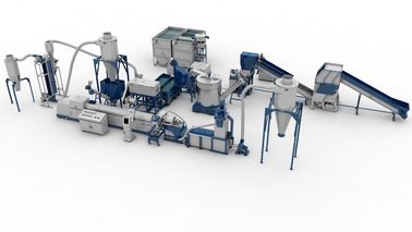 خرد کردن ماشین آلات بازیافت پلاستیک بازیافت 600 - 3000kg / H ظرفیت بزرگ