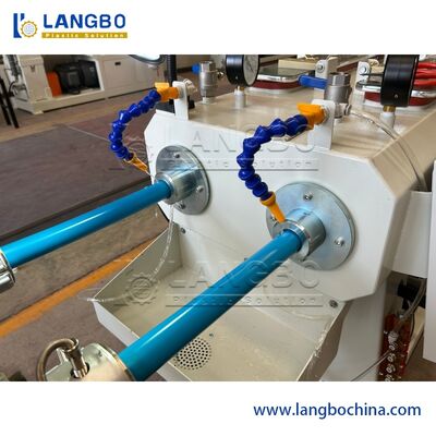 PLC صفحه لمسی PVC لوله خط اکستروژن دو پیچ لوله ساخت ماشین