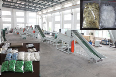 نوع برش تجهیزات بازیافت زباله PET بطری شستشوی خط Pelletizing