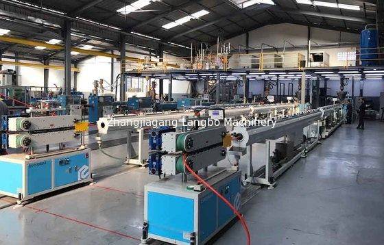 110 میلی متر پلی اتیلن خط تولید اکستروژن PLC تک پیچ