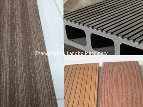 دستگاه اکستروژن پروفایل کفپوش چوبی پلاستیکی WPC با بهره وری بالا