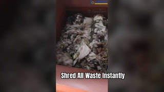 دستگاه خردکن صنعتی برای بازیافت کاغذ چوب پلاستیکی و قوطی فلزی